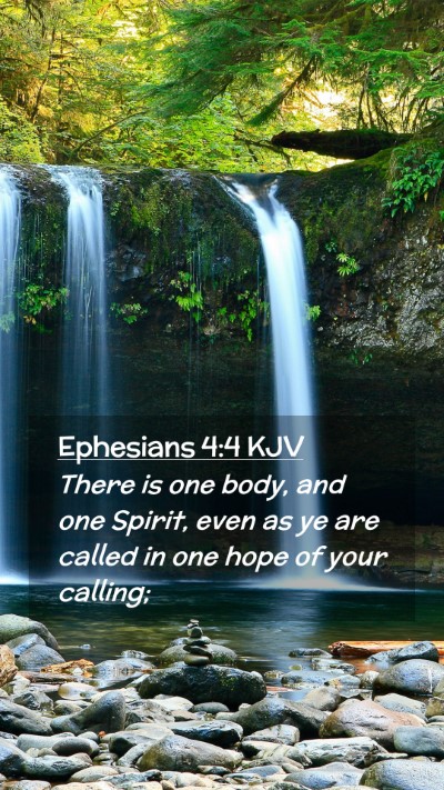 Picture 02 - Ephesians 4:4 KJV Mobile Phone Wallpaper - There is one body, and one Spirit, even as ye are - Mobile Bible Verse Wallpaper