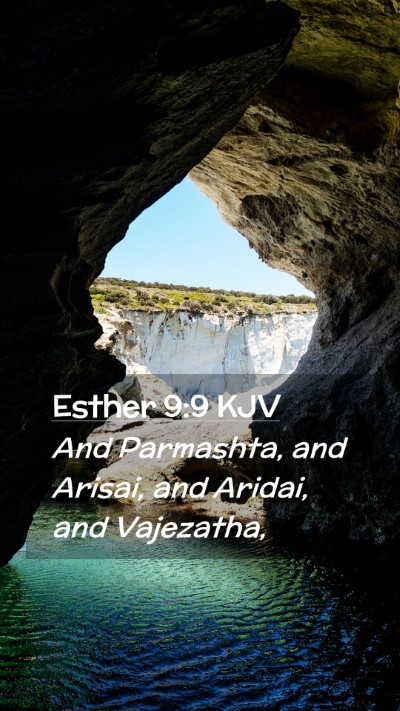 Picture 02 - Esther 9:9 KJV Mobile Phone Wallpaper - And Parmashta, and Arisai, and Aridai, and - Mobile Bible Verse Wallpaper