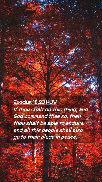 Picture 02 - Exodus 18:23 KJV Mobile Phone Wallpaper - If thou shalt do this thing, and God command thee - Mobile Bible Verse Wallpaper