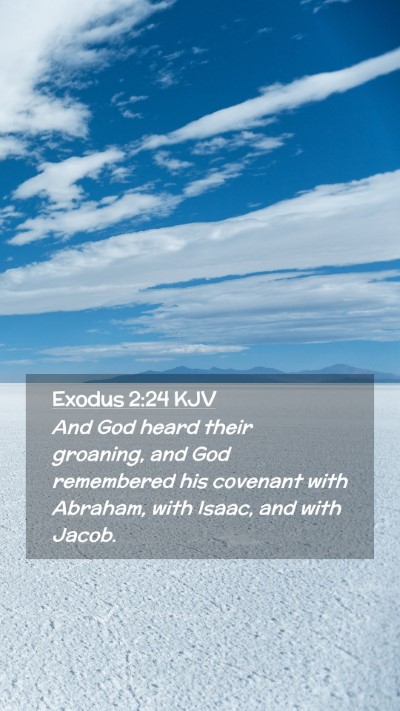 Picture 02 - Exodus 2:24 KJV Mobile Phone Wallpaper - And God heard their groaning, and God remembered - Mobile Bible Verse Wallpaper
