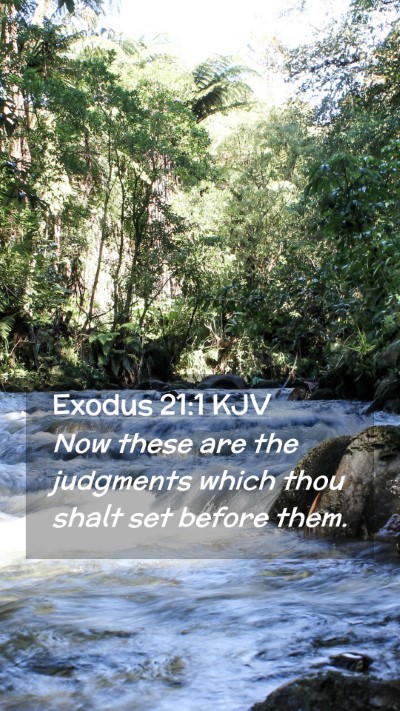 Picture 02 - Exodus 21:1 KJV Mobile Phone Wallpaper - Now these are the judgments which thou shalt set - Mobile Bible Verse Wallpaper