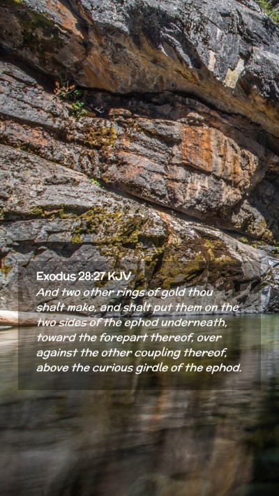 Picture 02 - Exodus 28:27 KJV Mobile Phone Wallpaper - And two other rings of gold thou shalt make, and - Mobile Bible Verse Wallpaper