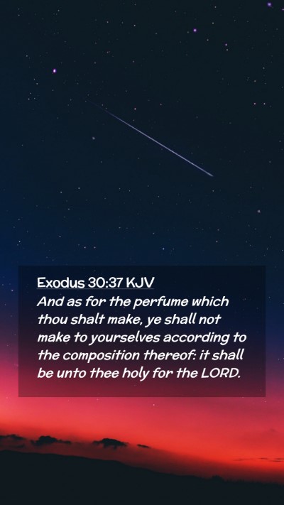 Picture 02 - Exodus 30:37 KJV Mobile Phone Wallpaper - And as for the perfume which thou shalt make, ye - Mobile Bible Verse Wallpaper