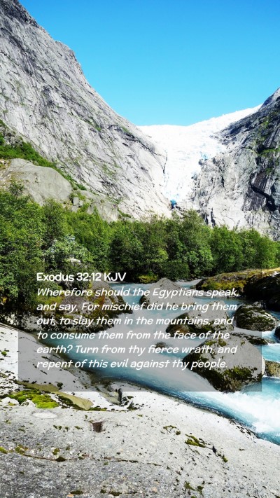 Picture 02 - Exodus 32:12 KJV Mobile Phone Wallpaper - Wherefore should the Egyptians speak, and say, - Mobile Bible Verse Wallpaper