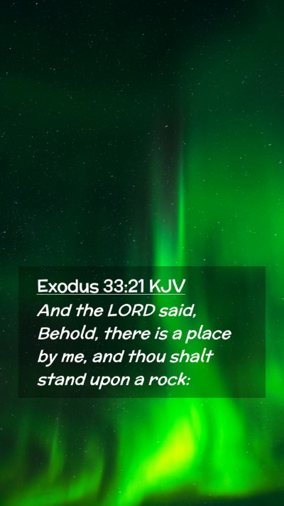 Picture 02 - Exodus 33:21 KJV Mobile Phone Wallpaper - And the LORD said, Behold, there is a place by - Mobile Bible Verse Wallpaper