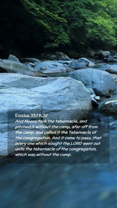 Picture 02 - Exodus 33:7 KJV Mobile Phone Wallpaper - And Moses took the tabernacle, and pitched it - Mobile Bible Verse Wallpaper
