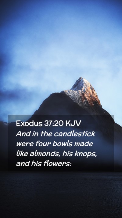 Picture 02 - Exodus 37:20 KJV Mobile Phone Wallpaper - And in the candlestick were four bowls made like - Mobile Bible Verse Wallpaper