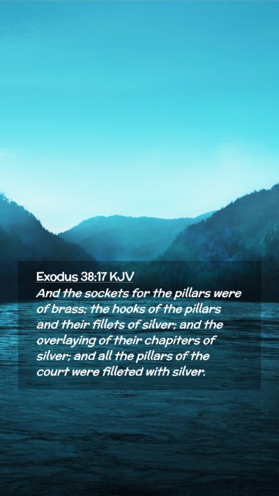 Picture 02 - Exodus 38:17 KJV Mobile Phone Wallpaper - And the sockets for the pillars were of brass; - Mobile Bible Verse Wallpaper