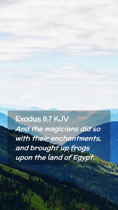 Picture 02 - Exodus 8:7 KJV Mobile Phone Wallpaper - And the magicians did so with their enchantments, - Mobile Bible Verse Wallpaper