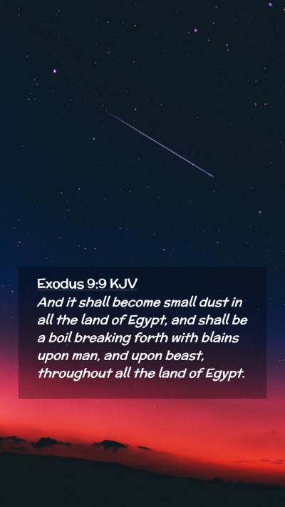 Picture 02 - Exodus 9:9 KJV Mobile Phone Wallpaper - And it shall become small dust in all the land of - Mobile Bible Verse Wallpaper