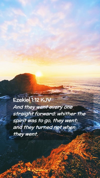 Picture 02 - Ezekiel 1:12 KJV Mobile Phone Wallpaper - And they went every one straight forward: whither - Mobile Bible Verse Wallpaper