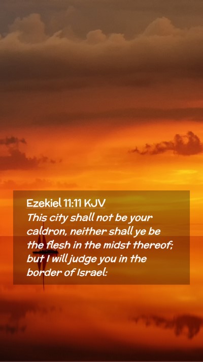 Picture 02 - Ezekiel 11:11 KJV Mobile Phone Wallpaper - This city shall not be your caldron, neither - Mobile Bible Verse Wallpaper