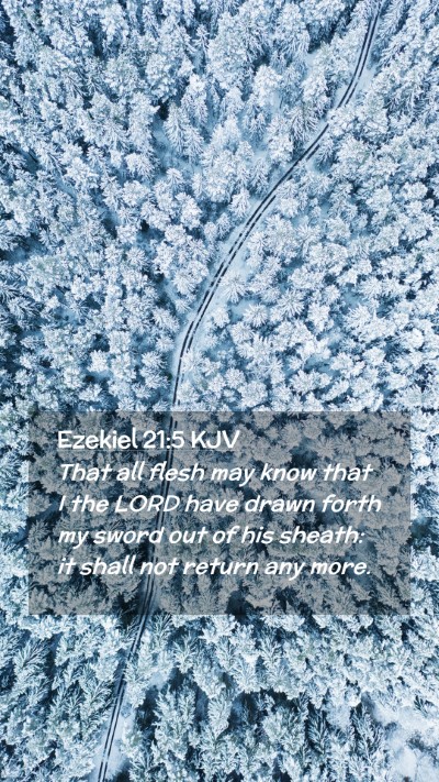 Picture 02 - Ezekiel 21:5 KJV Mobile Phone Wallpaper - That all flesh may know that I the LORD have - Mobile Bible Verse Wallpaper