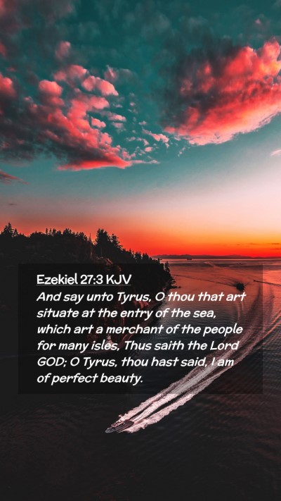 Picture 02 - Ezekiel 27:3 KJV Mobile Phone Wallpaper - And say unto Tyrus, O thou that art situate at - Mobile Bible Verse Wallpaper
