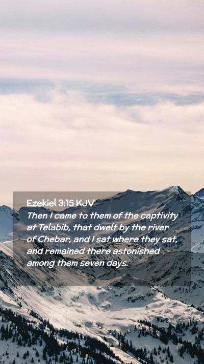 Picture 02 - Ezekiel 3:15 KJV Mobile Phone Wallpaper - Then I came to them of the captivity at Telabib, - Mobile Bible Verse Wallpaper
