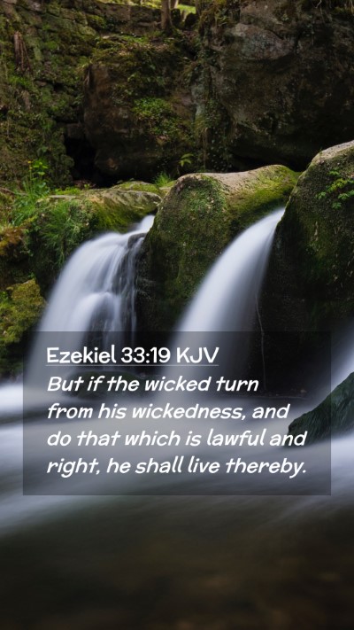Picture 02 - Ezekiel 33:19 KJV Mobile Phone Wallpaper - But if the wicked turn from his wickedness, and - Mobile Bible Verse Wallpaper