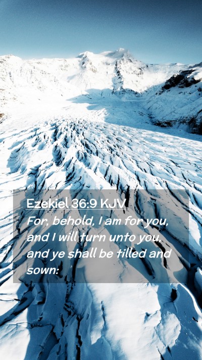 Picture 02 - Ezekiel 36:9 KJV Mobile Phone Wallpaper - For, behold, I am for you, and I will turn unto - Mobile Bible Verse Wallpaper