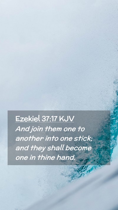 Picture 02 - Ezekiel 37:17 KJV Mobile Phone Wallpaper - And join them one to another into one stick; and - Mobile Bible Verse Wallpaper