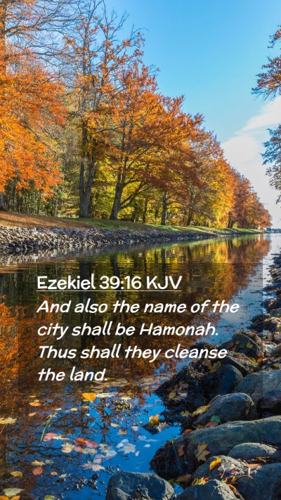 Picture 02 - Ezekiel 39:16 KJV Mobile Phone Wallpaper - And also the name of the city shall be Hamonah. - Mobile Bible Verse Wallpaper
