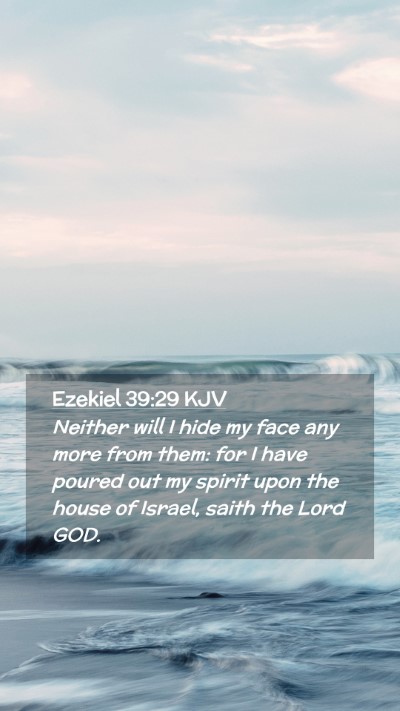 Picture 02 - Ezekiel 39:29 KJV Mobile Phone Wallpaper - Neither will I hide my face any more from them: - Mobile Bible Verse Wallpaper