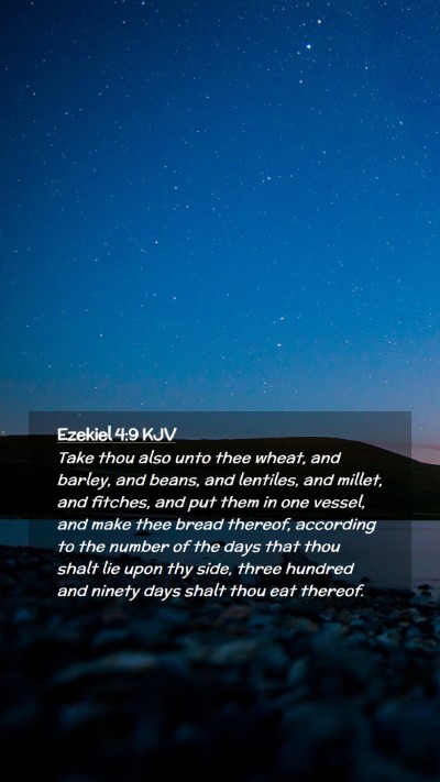 Picture 02 - Ezekiel 4:9 KJV Mobile Phone Wallpaper - Take thou also unto thee wheat, and barley, and - Mobile Bible Verse Wallpaper