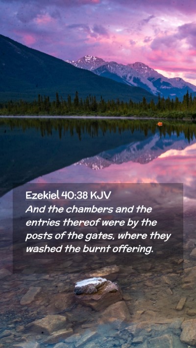 Picture 02 - Ezekiel 40:38 KJV Mobile Phone Wallpaper - And the chambers and the entries thereof were by - Mobile Bible Verse Wallpaper