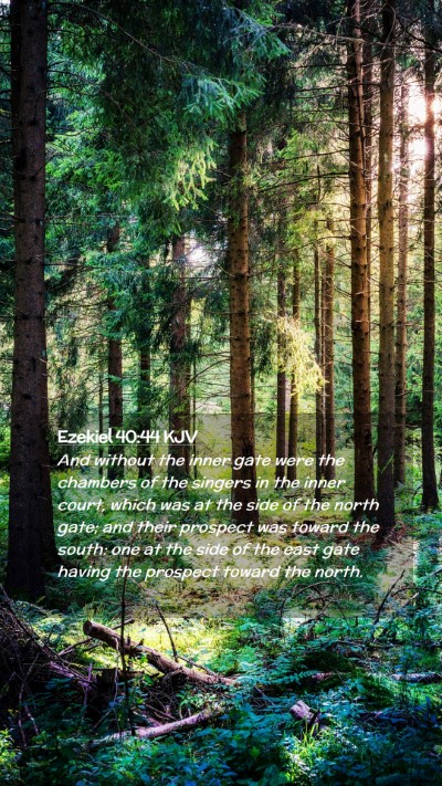 Picture 02 - Ezekiel 40:44 KJV Mobile Phone Wallpaper - And without the inner gate were the chambers of - Mobile Bible Verse Wallpaper