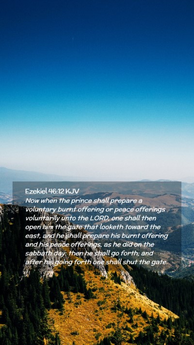 Picture 02 - Ezekiel 46:12 KJV Mobile Phone Wallpaper - Now when the prince shall prepare a voluntary - Mobile Bible Verse Wallpaper