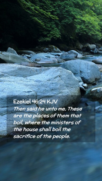 Picture 02 - Ezekiel 46:24 KJV Mobile Phone Wallpaper - Then said he unto me, These are the places of - Mobile Bible Verse Wallpaper