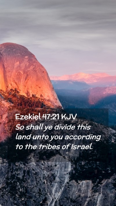 Picture 02 - Ezekiel 47:21 KJV Mobile Phone Wallpaper - So shall ye divide this land unto you according - Mobile Bible Verse Wallpaper