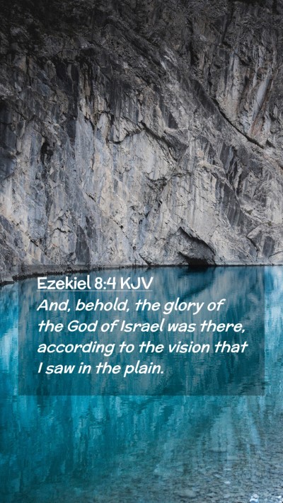Picture 02 - Ezekiel 8:4 KJV Mobile Phone Wallpaper - And, behold, the glory of the God of Israel was - Mobile Bible Verse Wallpaper