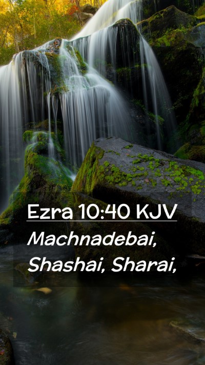Picture 02 - Ezra 10:40 KJV Mobile Phone Wallpaper - Machnadebai, Shashai, - Mobile Bible Verse Wallpaper