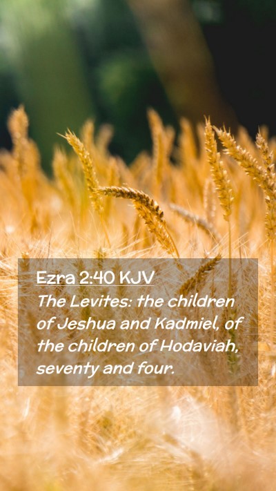 Picture 02 - Ezra 2:40 KJV Mobile Phone Wallpaper - The Levites: the children of Jeshua and Kadmiel, - Mobile Bible Verse Wallpaper