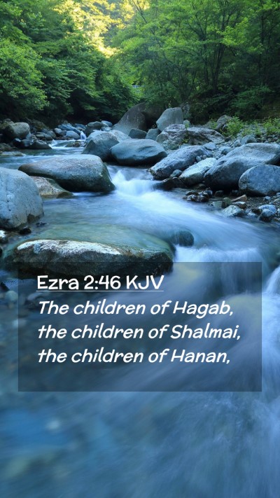 Picture 02 - Ezra 2:46 KJV Mobile Phone Wallpaper - The children of Hagab, the children of Shalmai, - Mobile Bible Verse Wallpaper