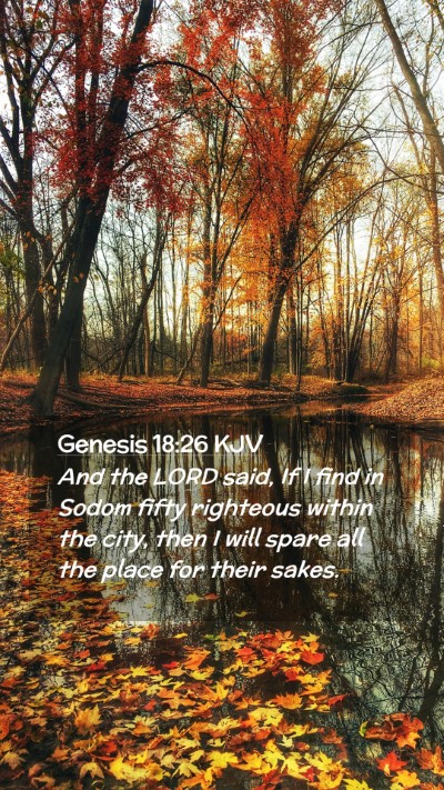 Picture 02 - Genesis 18:26 KJV Mobile Phone Wallpaper - And the LORD said, If I find in Sodom fifty - Mobile Bible Verse Wallpaper