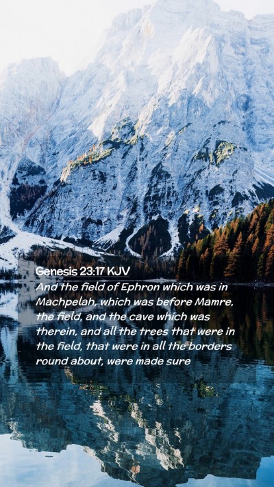 Picture 02 - Genesis 23:17 KJV Mobile Phone Wallpaper - And the field of Ephron which was in Machpelah, - Mobile Bible Verse Wallpaper