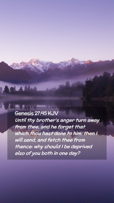 Picture 02 - Genesis 27:45 KJV Mobile Phone Wallpaper - Until thy brother's anger turn away from thee, - Mobile Bible Verse Wallpaper