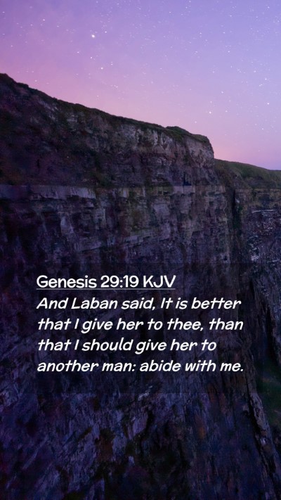 Picture 02 - Genesis 29:19 KJV Mobile Phone Wallpaper - And Laban said, It is better that I give her to - Mobile Bible Verse Wallpaper