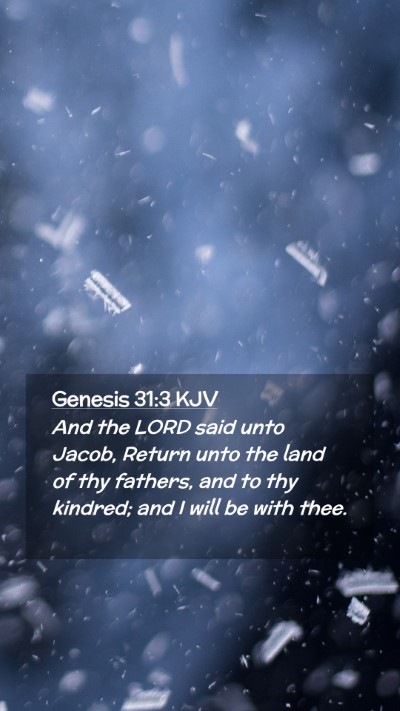 Picture 02 - Genesis 31:3 KJV Mobile Phone Wallpaper - And the LORD said unto Jacob, Return unto the - Mobile Bible Verse Wallpaper