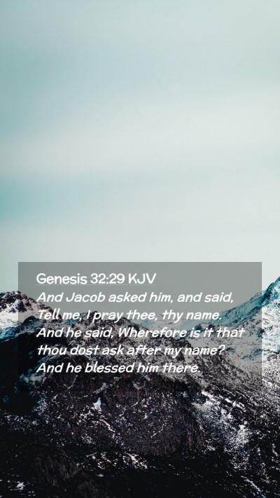 Picture 02 - Genesis 32:29 KJV Mobile Phone Wallpaper - And Jacob asked him, and said, Tell me, I pray - Mobile Bible Verse Wallpaper