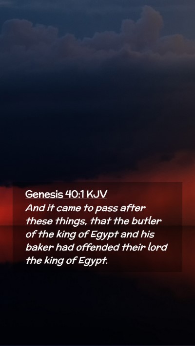Picture 02 - Genesis 40:1 KJV Mobile Phone Wallpaper - And it came to pass after these things, that the - Mobile Bible Verse Wallpaper