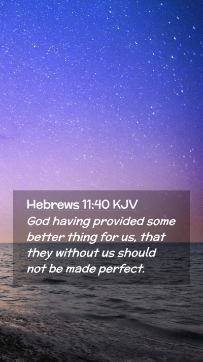 Picture 02 - Hebrews 11:40 KJV Mobile Phone Wallpaper - God having provided some better thing for us, - Mobile Bible Verse Wallpaper