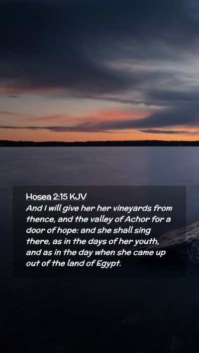 Picture 02 - Hosea 2:15 KJV Mobile Phone Wallpaper - And I will give her her vineyards from thence, - Mobile Bible Verse Wallpaper