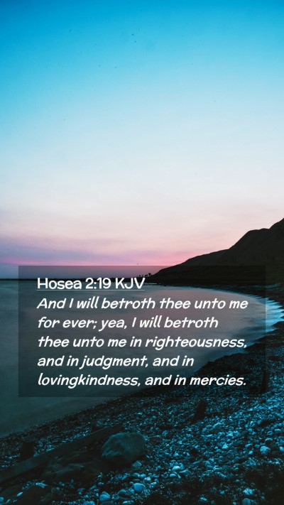 Picture 02 - Hosea 2:19 KJV Mobile Phone Wallpaper - And I will betroth thee unto me for ever; yea, I - Mobile Bible Verse Wallpaper