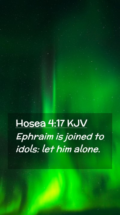 Picture 02 - Hosea 4:17 KJV Mobile Phone Wallpaper - Ephraim is joined to idols: let him - Mobile Bible Verse Wallpaper