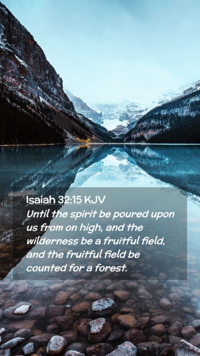 Picture 02 - Isaiah 32:15 KJV Mobile Phone Wallpaper - Until the spirit be poured upon us from on high, - Mobile Bible Verse Wallpaper