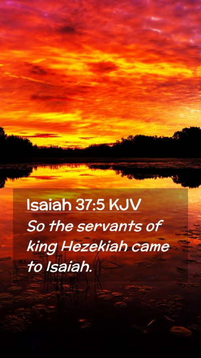 Picture 02 - Isaiah 37:5 KJV Mobile Phone Wallpaper - So the servants of king Hezekiah came to - Mobile Bible Verse Wallpaper