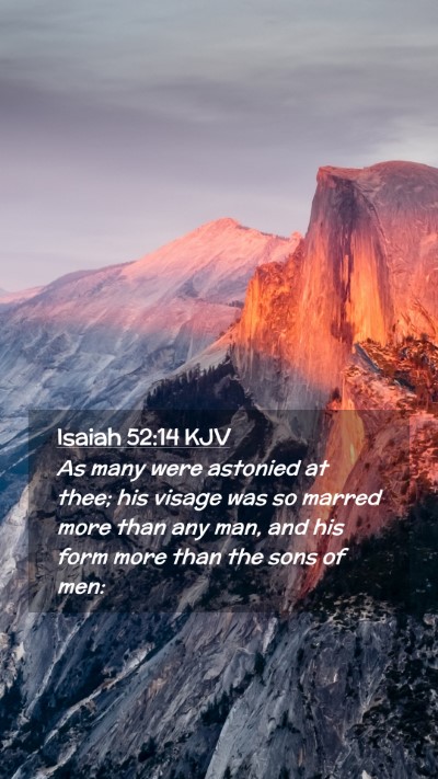 Picture 02 - Isaiah 52:14 KJV Mobile Phone Wallpaper - As many were astonied at thee; his visage was so - Mobile Bible Verse Wallpaper