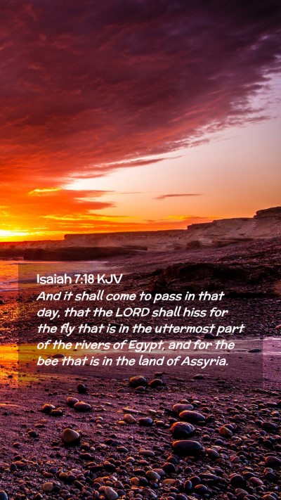 Picture 02 - Isaiah 7:18 KJV Mobile Phone Wallpaper - And it shall come to pass in that day, that the - Mobile Bible Verse Wallpaper