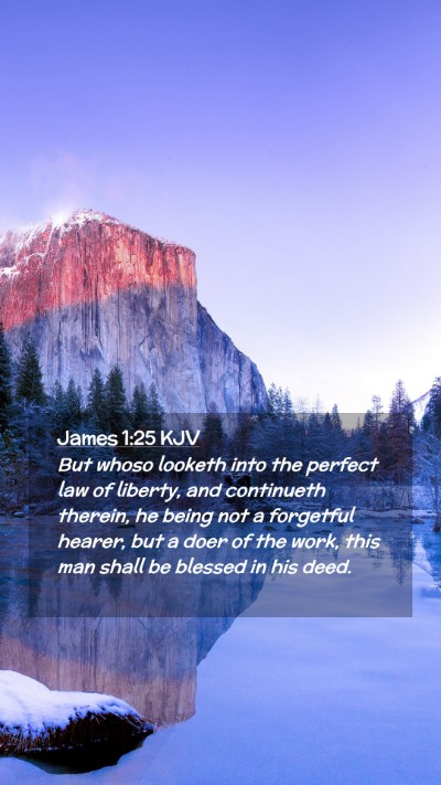 Picture 02 - James 1:25 KJV Mobile Phone Wallpaper - But whoso looketh into the perfect law of - Mobile Bible Verse Wallpaper